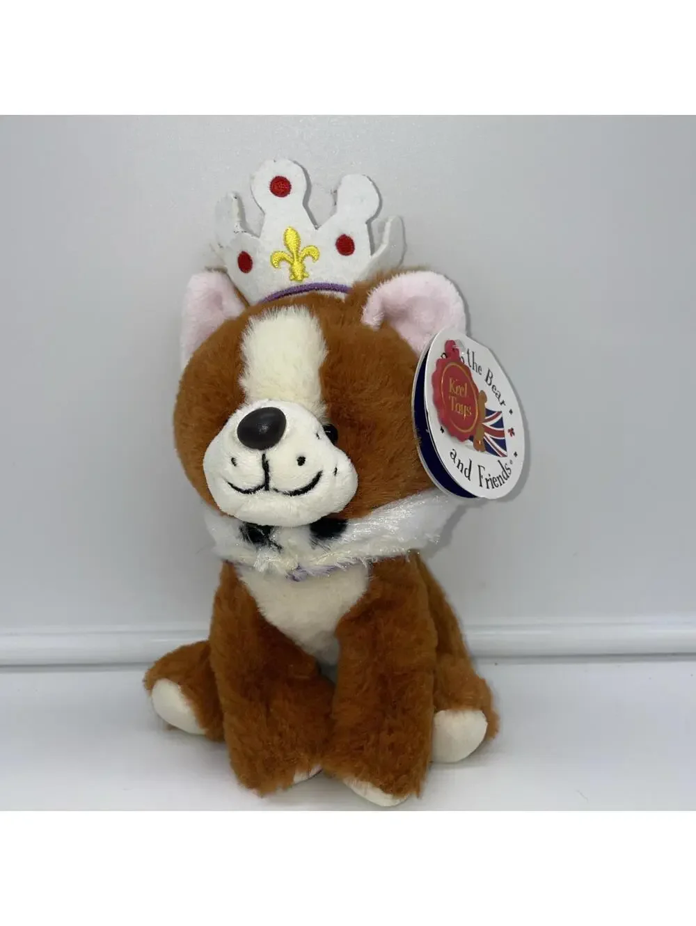 Keel Toys Pipp And Friends Sophie The Corgi Queen London Cape Crown Plush W/tags